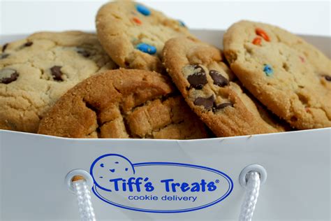 Tiff's treats cookie delivery - To keep our cookies as fresh as possible, we only keep a small supply of treats on hand. You’re welcome to stop in anytime for orders of one or two cookies or a Tiffwich® ice cream sandwich. But if you have a large order or want to ensure your favorite flavor of cookies are just out of the oven, please call ahead.
